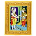 thumbnail image 1 of Bm Traders Shivji With Annapurna Maa Golden Art Work Colour Photo In Golden Wall Hanging-/-TableTop Frame (7.50 X 9.50 Inch) OR (19.05 X 24.13 Cm) Religious Gifting, 1 of 4