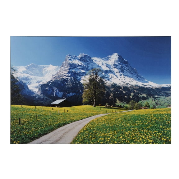 Bm Traders Switzerland Mountains View Wall Sticker Poster Print Without Frame (24 X 48 Inch) OR ( 2 X 4 Feet) Art Dcor Only Poster