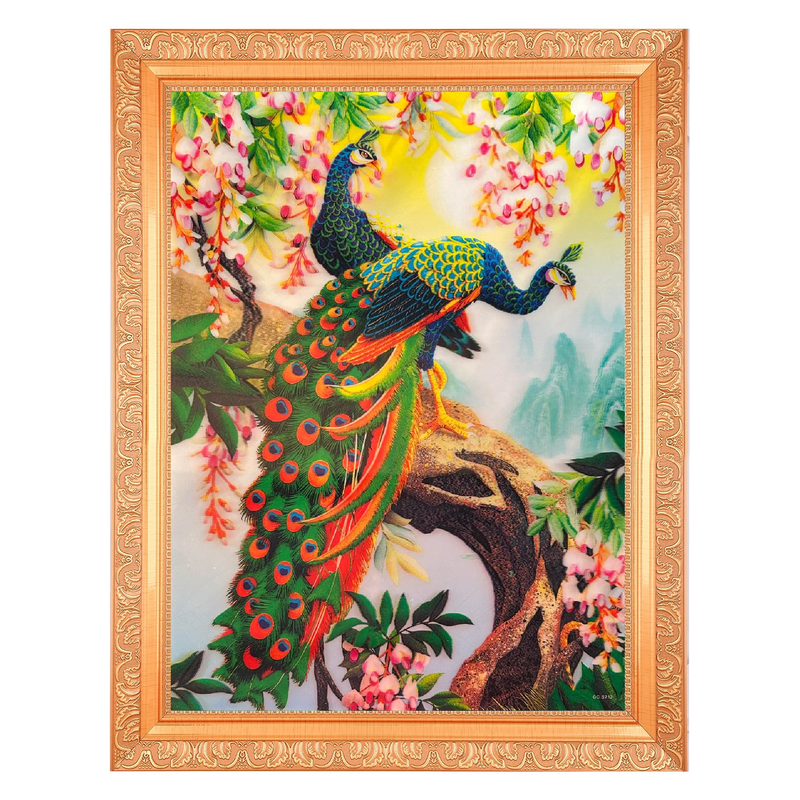 Bm Traders Vastu Peacocks For Goodluck Vintage Collection 5 Dimensional ...