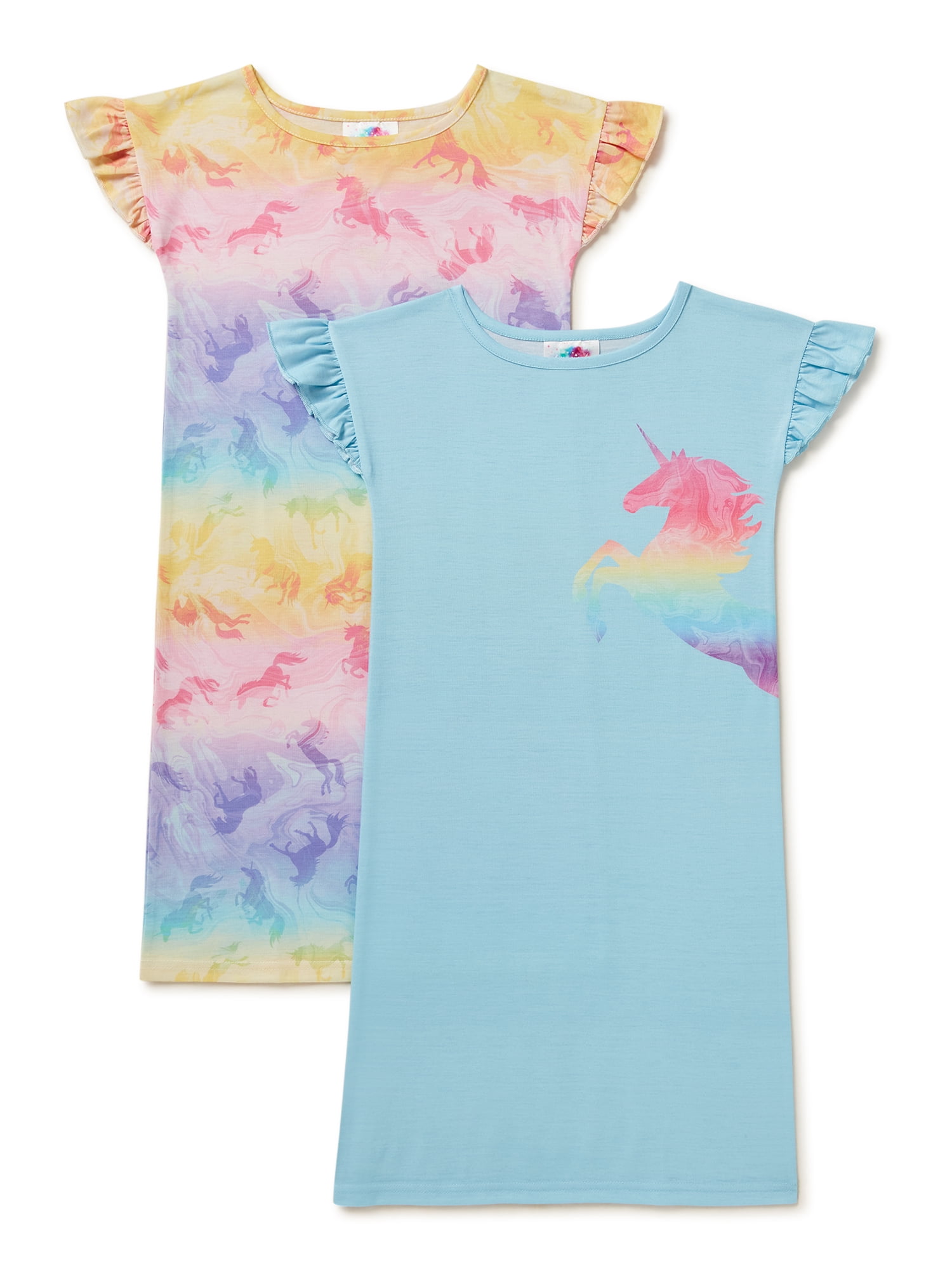 Bmagical Girls 2 Pack Nightgown Pajamas Sizes 4 14 Walmart