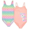 Bmagical Kids Girls 2 pack Bathing Suit, Childrens Printed Beach ...