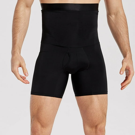 Bmawag Men's Underwear High-waisted Abdomen Pants Shaping Pressure Waist Thin Hip Pants Boxer Briefs Boxer Briefs on Clearance