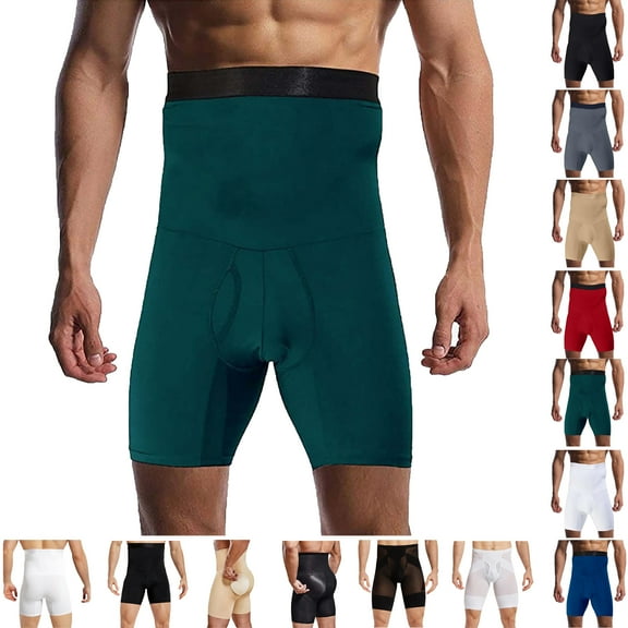Bmawag Men's Underwear High-waisted Abdomen Pants Shaping Pressure Waist Thin Hip Pants Boxer Briefs Boxer Briefs on Clearance