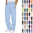 thumbnail image 1 of Bmawag Sweapants for Men with Pockets Outdoor Running Jogger Pants Elastic Waist Drawstring Workout Straight Leg Casual Solid Color Sweatpants, 1 of 4