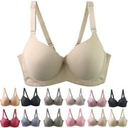 BMAWAG Underwire Bras for Women Plus Size Adjustable Shoulder Straps Lace Bra Underwiree Extra-Elastic Bra Active Yoga Sports Bras 80D