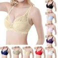 thumbnail image 1 of Bmawag Underwire Bras for Women ,Plus Size Push-up Lace Bra Wirefreee Extra-Elastic Bra Adjustable Shoulder Straps Sports Bras Underwear 75B-100C, 1 of 6