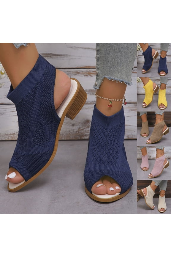 Women Casual Boots Peep Toe Low Heel Breathable Mid Calf Ankle Boots Women Casual Comfort Fashion Booties Short Boots Beige 38