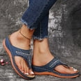 thumbnail image 1 of Bmawag Wedge Sandals for Women Plantar Fasciitis Feet Sandal with Arch Support Comfortable Walking Orthotic Sandals for Women Dressy Summer Casual Flip Flops, Up to 65% off!, 1 of 8