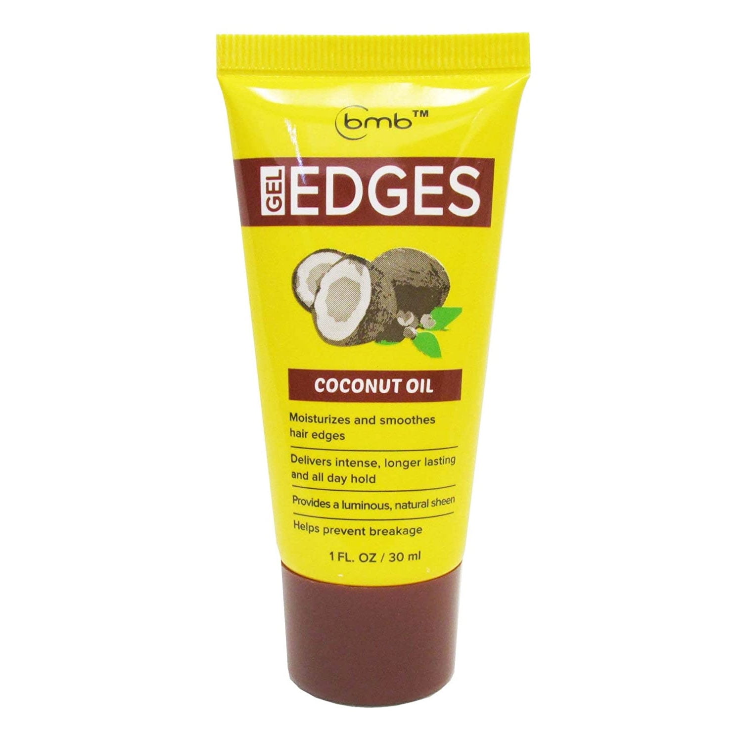 Bmb Coconut Oil Edge Gel, 1 Oz.,Pack of 6