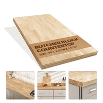 120" Long 1.75" Thick Maple Butcher Block Countertop