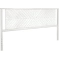 thumbnail image 1 of Vivian Headboard ONLY, Rustic & Scandinavian Style with Solid Acacia Wood, Easy Assembly, King, Rustic White, 1 of 6