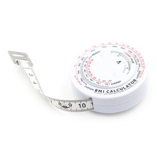 Bmi Body Mass Index Retractable Tape 150Cm Calculator Diet Tape