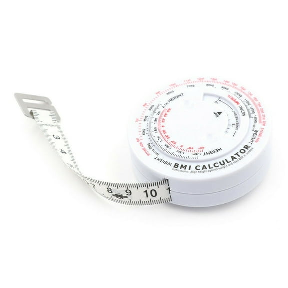 Bmi Body Mass Index Retractable Tape 150Cm Calculator Diet Tape Measures Tools