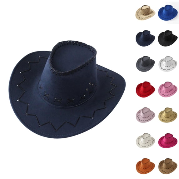 Bmisegm Baby Cowboy Hat Kids Cowboy Hat for Themed Parties Dress Up and Halloween Toddler Hats Navy,One Size