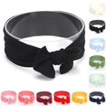 thumbnail image 1 of Bmisegm Baby Girl Headbands Solid Nylon Bowknot Cute Headband for Toddler Girls Hair Scarf 0-2 black,One Size, 1 of 3