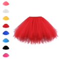thumbnail image 1 of Bmisegm Halloween Girls Layered Mesh Tutu Ballet Dance Performance Skirt for Carnival Tutu Skirt One Size, 1 of 5