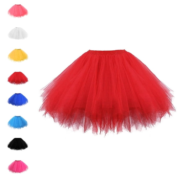 Bmisegm Halloween Girls Layered Mesh Tutu Ballet Dance Performance Skirt for Carnival Tutu Skirt One Size