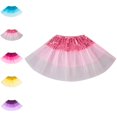 thumbnail image 1 of Bmisegm Skirts for Girls Girls Layered Mesh Tutu Gradient Dance Performance Party Skirt School Skirts for Girls 2-8 Years, 1 of 5