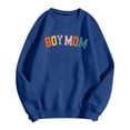 thumbnail image 1 of Bmisegm Boy Mom Sweatshirt Women Mama Sweatshirt Mom Life Pullover for Mom Hoodies for Women Crew Neck Pullover Blue XXL, 1 of 2