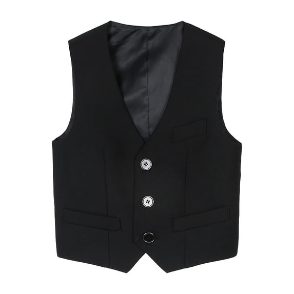 Bmisegm Boy's 4 Button Formal Suit Vest 3-4 Years 110