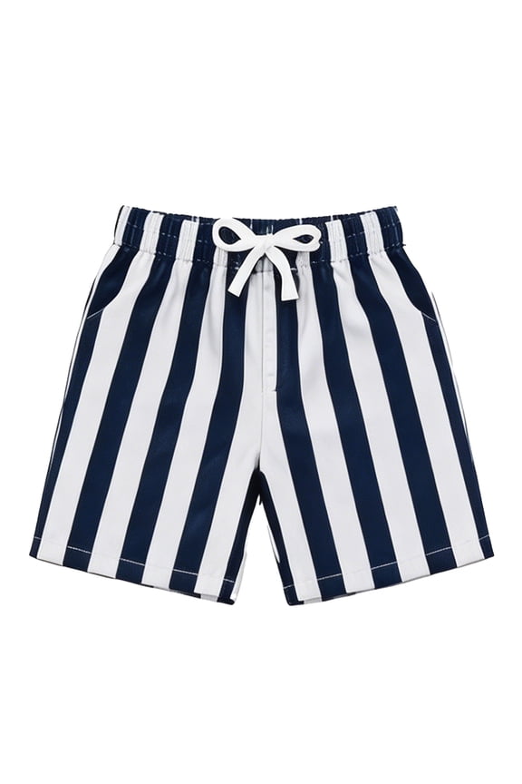 Boys' Athletic Shorts Two Tone Print Active Bottoms Casual Sportswear Lightweight Bottoms Summer Athletic Shorts for Boys Navy 13-14 Years
