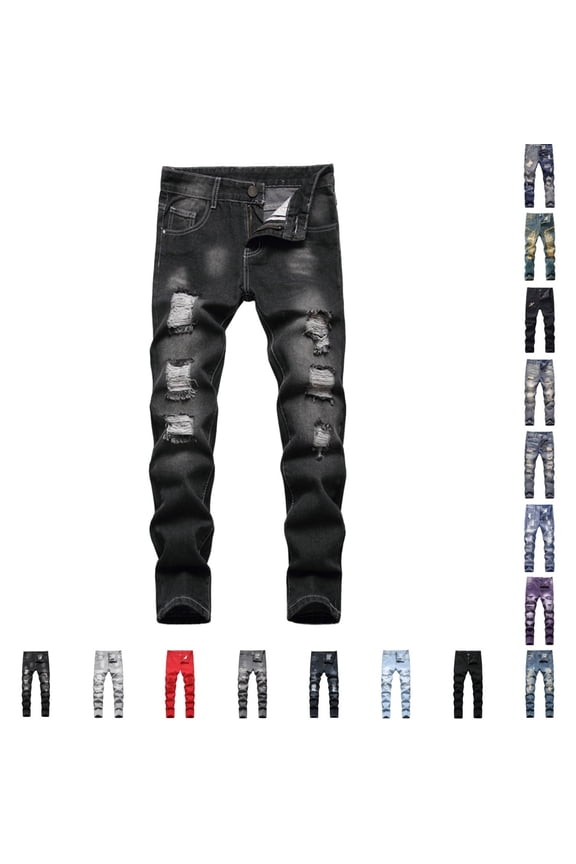 Boys Cargo Pants Baggy Elastic Waist Summer Jeans with Pocket Hop Outdoor Streetwear Trousers 4-14Y Black_001,3-4 Years