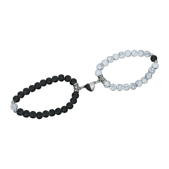 BYHONG Bracelets Couple Her Bracelets Bracelet His and Couples Lover Jewelry Distance Bracelets Bracelets for Women B One Size