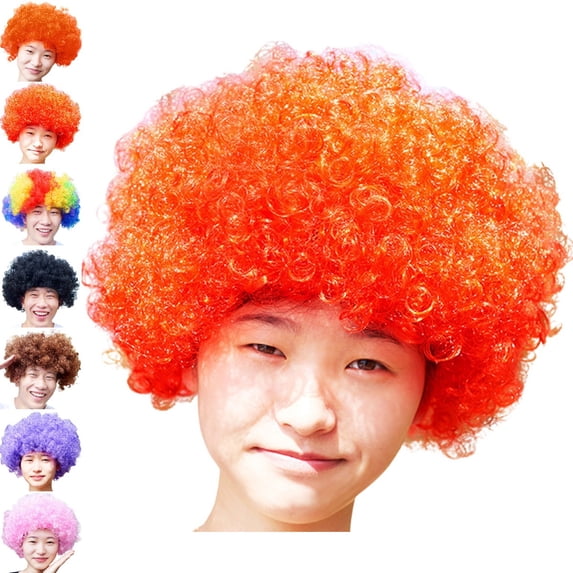 Bmisegm Curly Headband Wig Carnival Colorful Clown Curly Wig Fascinator Headband Funny Wacky Party Headband Wigs One Size