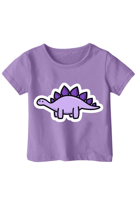Cute Shirts For Teens Girls And Boys Childrens Playful Dinosaur Print T-Shirt Style Short Sleeved Top Suitable For 1 13 Years Old Girls Shirts 3-4 Years 110