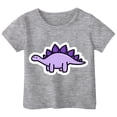 thumbnail image 1 of Bmisegm Cute Shirts For Girls And Boys Childrens Playful Dinosaur Print T-Shirt Style Short Sleeved Top Suitable For 1 13 Years Old Girls Shirts 4-5 Years 120, 1 of 1