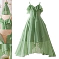 thumbnail image 1 of Bmisegm Dress for Girls Spaghetti Strap Ruffle Front High Low Hem Flowy Formal Party Dress Girls Dresses 8-9 Years, 1 of 9