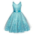 thumbnail image 1 of Bmisegm Dresses for Girls Fashion Lace Sleeveless princess Wedding Pageant Toddler Summer Dress, 1 of 7
