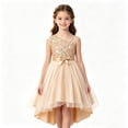 thumbnail image 1 of Bmisegm Dresses for Girls One Shoulder Chiffon Sequin Birthday Party Princess Gown Flower Girl Dress, 1 of 6