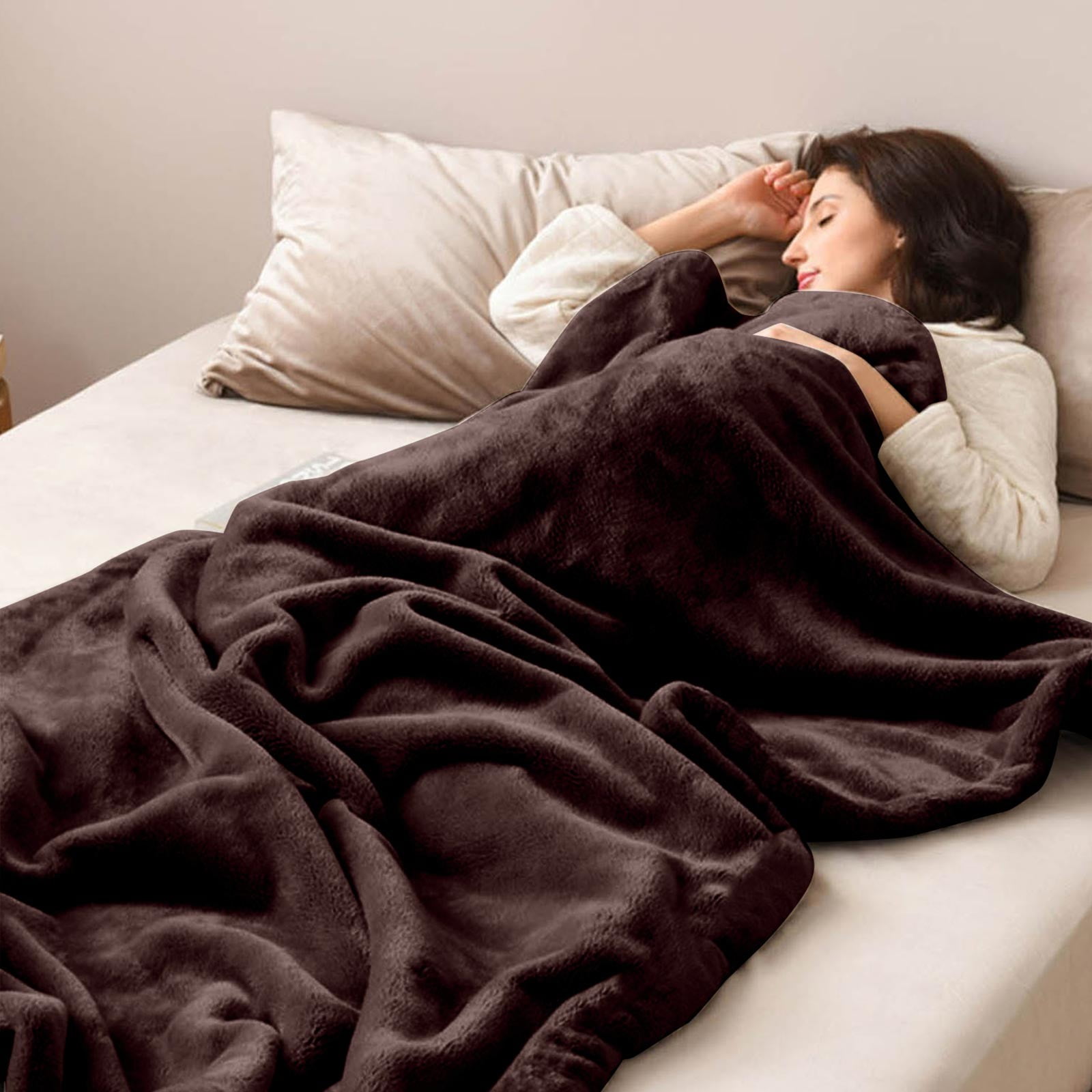 Bmisegm Electric Blanket Twin Size Heated Blanket Flannel Certification