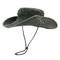 thumbnail image 1 of Bmisegm Fishing Hat Washed Sun Hat with Brass Buckle Outdoor Jungle Cap for Hiking and Camping Bucket Hats for Women, 1 of 4