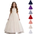 thumbnail image 1 of Bmisegm Flower Girls Lace Bridesmaid Dress Princess Elegant Tulle Long A Line Dresses Pageant Wedding Party Ball Gown, 1 of 5