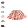 thumbnail image 1 of Bmisegm Girls Back to School Clothes High Waist Elastic Floral Print Ruffle Hem Skirt for Summer Casual Daily Wear School Skirts for Girls 4-5 Years, 1 of 4
