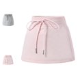 thumbnail image 1 of Bmisegm Girls Skort High Waist Drawstring Sport Skirt with A Line Silhouette for Casual Wear and Daily Activities Back to School Supplies 5-6 Years, 1 of 9