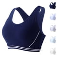 thumbnail image 1 of Bmisegm Girls Sports Bra High Support Workout Top for 12-18 Years Daily Bra for Girls Dark Blue 13-14Years, 1 of 8