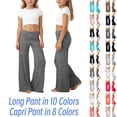 thumbnail image 1 of Bmisegm Girls Wide Leg Pants Waist Pleated Yoga Pure Color Loose Casual Everyday Comfort Trousers for for Girls Age 5-14 01_Grey,11-12 Years, 1 of 6