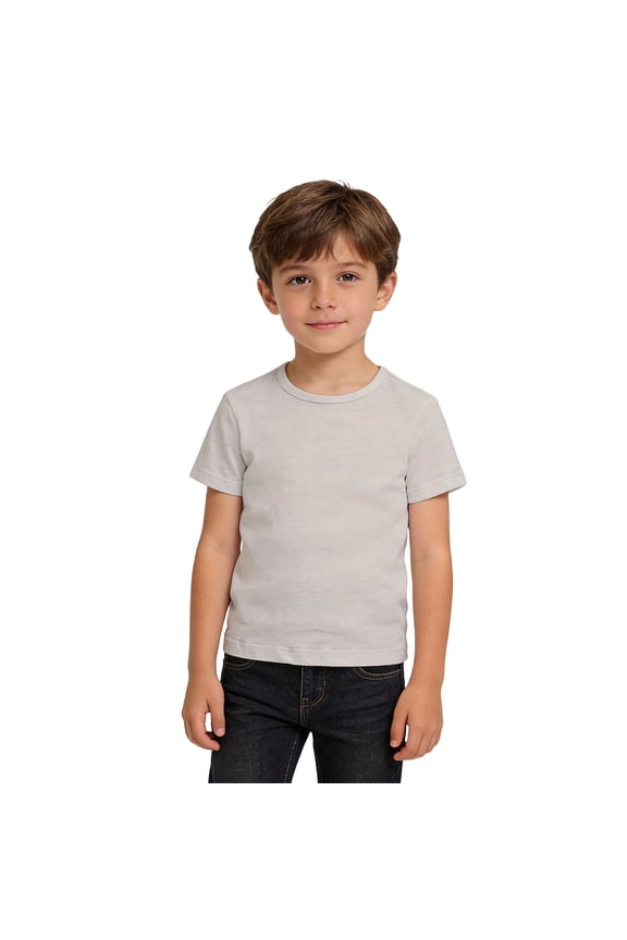 Graphic T Shirts Soft Kids Tee Breathable Basic Short Sleeve Shirt for Girls and Boys Comfortable Casual Round Neck Top for Children Summer Tops 4-12Y Beige,12-24 Months