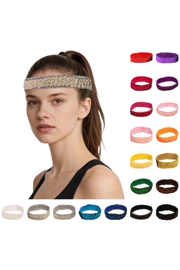 Hair Bands for Women's Hair Carnival Elastic Wide Headband with Bow Decorated Bandana Fascinator for Women One Size
