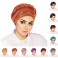 thumbnail image 1 of Bmisegm Hair Scarf for Women Embroidered Turban Hat Detailing Stylish Headwrap Daily Fashion Womens Headbands Hats Watermelon Red_003, 1 of 3