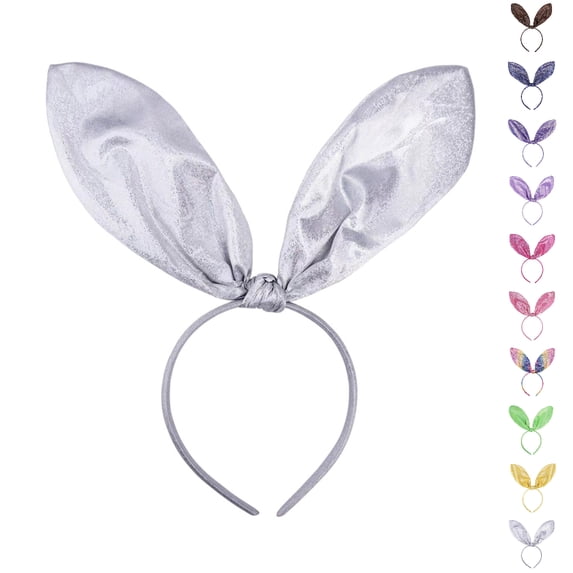 Bmisegm Headbands for Women Easter Large Bunny Ear Headband Fascinator for Kids Adults Hair Accessories One Size
