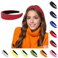 thumbnail image 1 of Bmisegm Headbands for Women Solid Color Wide Padded Fascinator Headband for Daily Home Use Hair Accessories One Size, 1 of 5