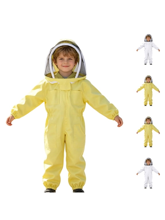Jumpsuit Cosmic Beekeeper Themed Kids Multiple Pockets Playsuit Adventurewear Playful Casual Romper,YE1,7-9 Years