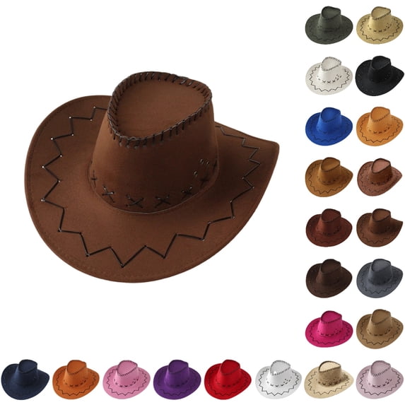Bmisegm Kids Cowboy Hat Western Style for Themed Parties Dress up Halloween Boys Girls Hats