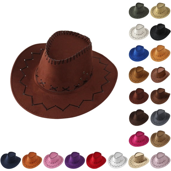 Bmisegm Kids Cowboy Hat Western Style for Themed Parties Dress up Halloween Boys Girls Hats