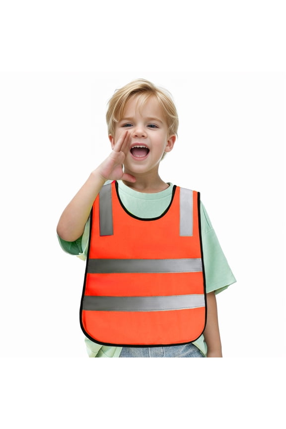 Kids Reflective Vest Child Visibility Vest for Cycling Skiing 3-10 Years One Size