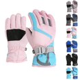 thumbnail image 1 of Bmisegm Kids Ski Mittens for Boys and Girls Windproof Outdoor Skating Snowboarding Kids Warm Gloves Insulated Cold Weather Mittens Pink M, 1 of 9